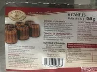 Mängden socker i Canelés