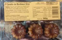 Mängden socker i 6 Canelés de Bordeaux Gros