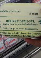 Mängden socker i Beurre demi sel