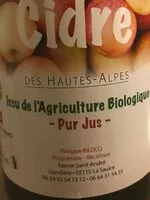 Mängden socker i Cidre brut des Hautes-Alpes