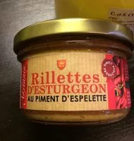 Mängden socker i Rillettes d'esturgeon