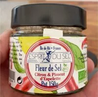 Mängden socker i Fleur de sel, citron et piment. D’esoolette