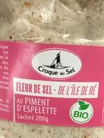 Mängden socker i Fleur de sel de l'île de Ré au piment d'Espelette
