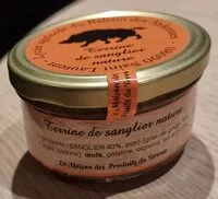 Mängden socker i Terrine de sanglier nature