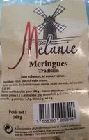 Mängden socker i Meringue tradition
