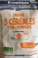 Mängden socker i Farine de 5 céréales T130