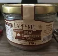 Mängden socker i Pâté de campagne au Pineau