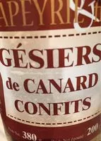 Mängden socker i Gesiers de canard confits