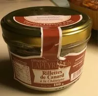 Mängden socker i Rillettes de canard à la châtaigne