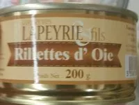 Mängden socker i Rillettes d'oie