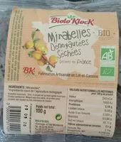 Mängden socker i Mirabelles Dénoyautées Séchées
