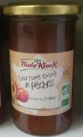 Mängden socker i Confiture extra de pêche bio