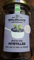 Mängden socker i Fruit au sirop myrtilles