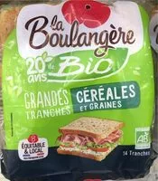 Mängden socker i Pain de mie grandes tranches cereales et graines