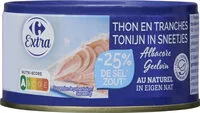 Mängden socker i Thon en tranches au naturel -25% sel