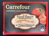 Mängden socker i Sardine à la sauce tomate