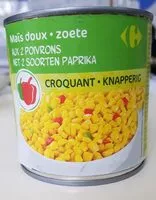 Mängden socker i Maïs doux aux 2 poivrons