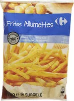 Mängden socker i Pommes frites allumettes