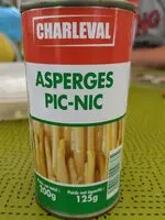 Mängden socker i 1 / 4 Asperges Pic Nic Charleval