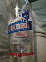 Mängden socker i Vodka vikoroff
