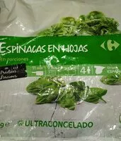 Mängden socker i Épinards en branches En portions