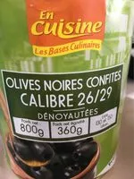 Mängden socker i 4 / 4 Olive Noire Denoyautee 26 / 29 En Cuisine