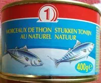 Mängden socker i Morceaux de thon au naturel
