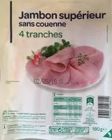 Mängden socker i Jambon cuit supérieur sans couenne