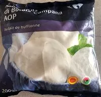 Mängden socker i Mozzarella di Bufala Campana AOP