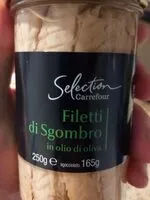 Mängden socker i Filetti di sgombro in olio d'oliva