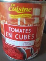 Mängden socker i Pulpe de tomates en cubes au jus
