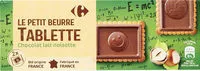 Mängden socker i Les Tablettes GOÛT NOISETTE CHOCOLAT AU LAIT