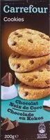 Mängden socker i Cookies - Aux Pépites De Chocolat & Saveur Noix De Coco