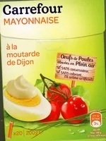 Mängden socker i Mayonnaise à la moutarde de Dijon