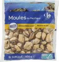 Mängden socker i Moules du Pacifique Décoquillées et cuites