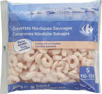 Mängden socker i Crevettes Nordiques Sauvages