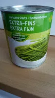 Mängden socker i Haricots verts extra-fins