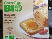 Mängden socker i Biscottes complètes bio