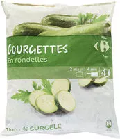 Mängden socker i Courgettes en rondelles