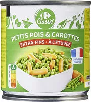 Mängden socker i Petits pois carottes extra fins