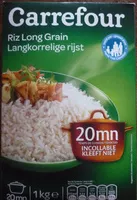 Mängden socker i Riz long grain
