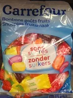 Mängden socker i BONBONS SAVEUR Fruit