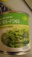 Mängden socker i Haricots verts extra fins