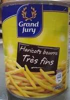 Mängden socker i Bte 4 / 4 Haricot Beurre Tres Fin Grand Jury