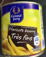 Mängden socker i Haricots beurre Très fins