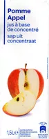 Mängden socker i Jus de pomme