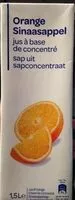 Mängden socker i Orange Jus à base de concentré