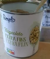 Mängden socker i Flageolets extra fins