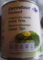 Mängden socker i Haricots verts très fins