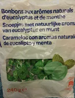 Mängden socker i Bonbons aux arômes naturels d'eucalyptus et de menthe